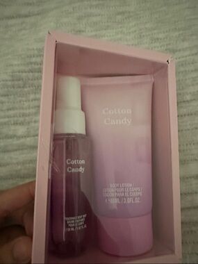 Cotton Candy Fragrance Mist & Body Lotion Set - Pink